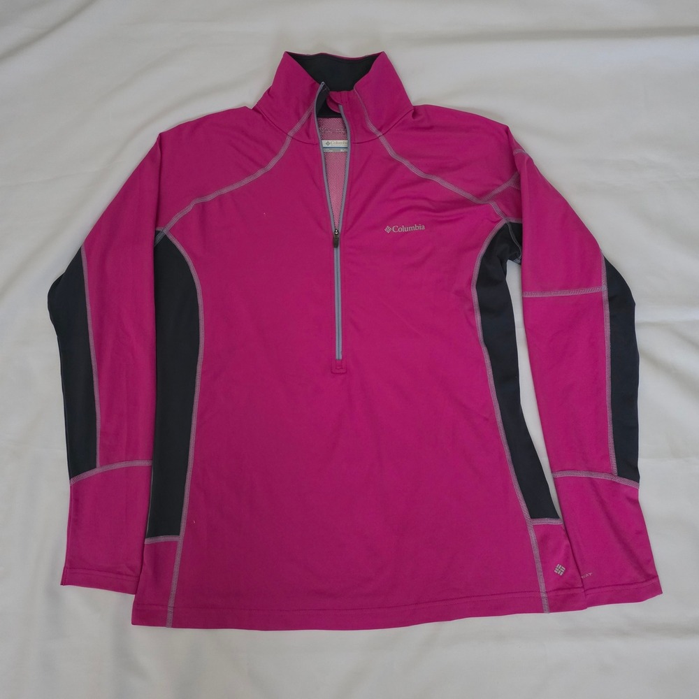 Columbia Omni Heat Pink/Black Thermal Comfort Long Sleeve Top Women's Size XL/TG - Picture 10 of 10